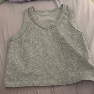 Gray Sleeveless Women's Top